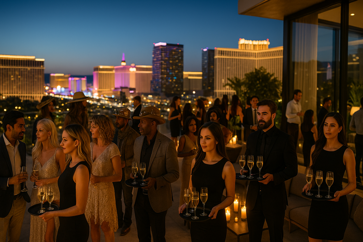 Banner of Burning Man event staffing Las Vegas