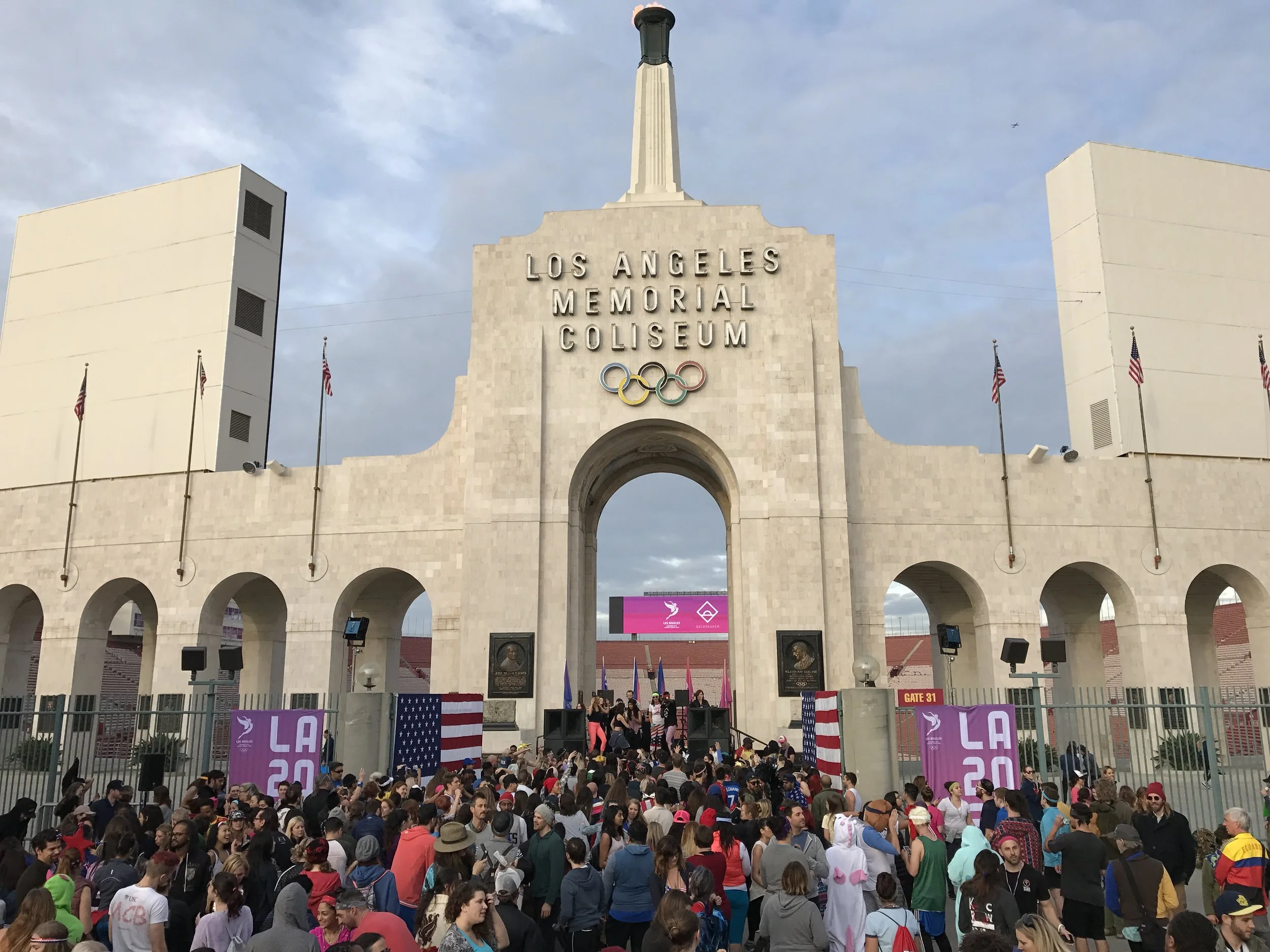 LA Memorial Coliseum entrance