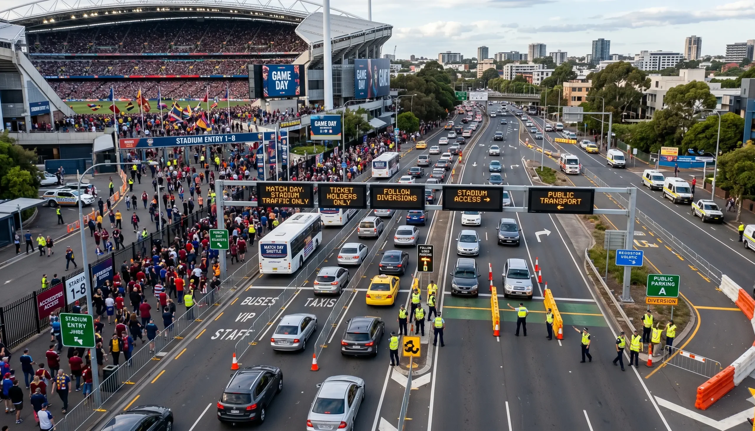 Transit-Linked Crowd Distribution