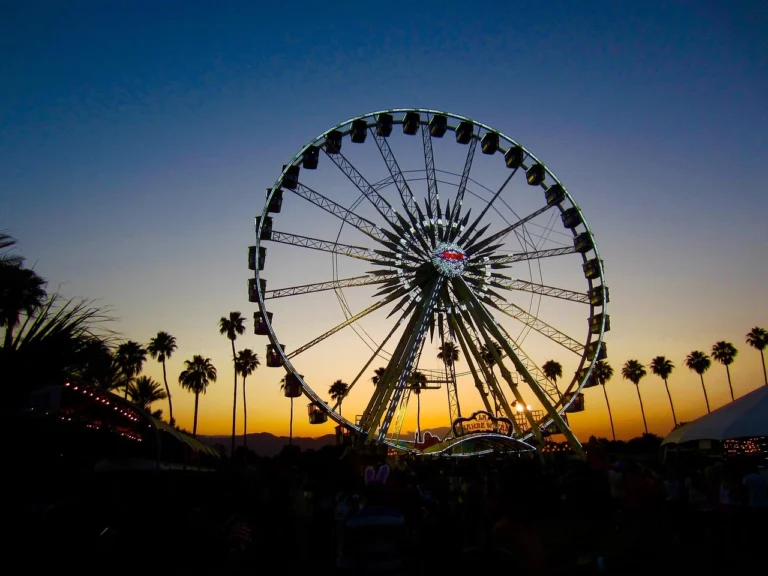 a ferris wheel at coachella