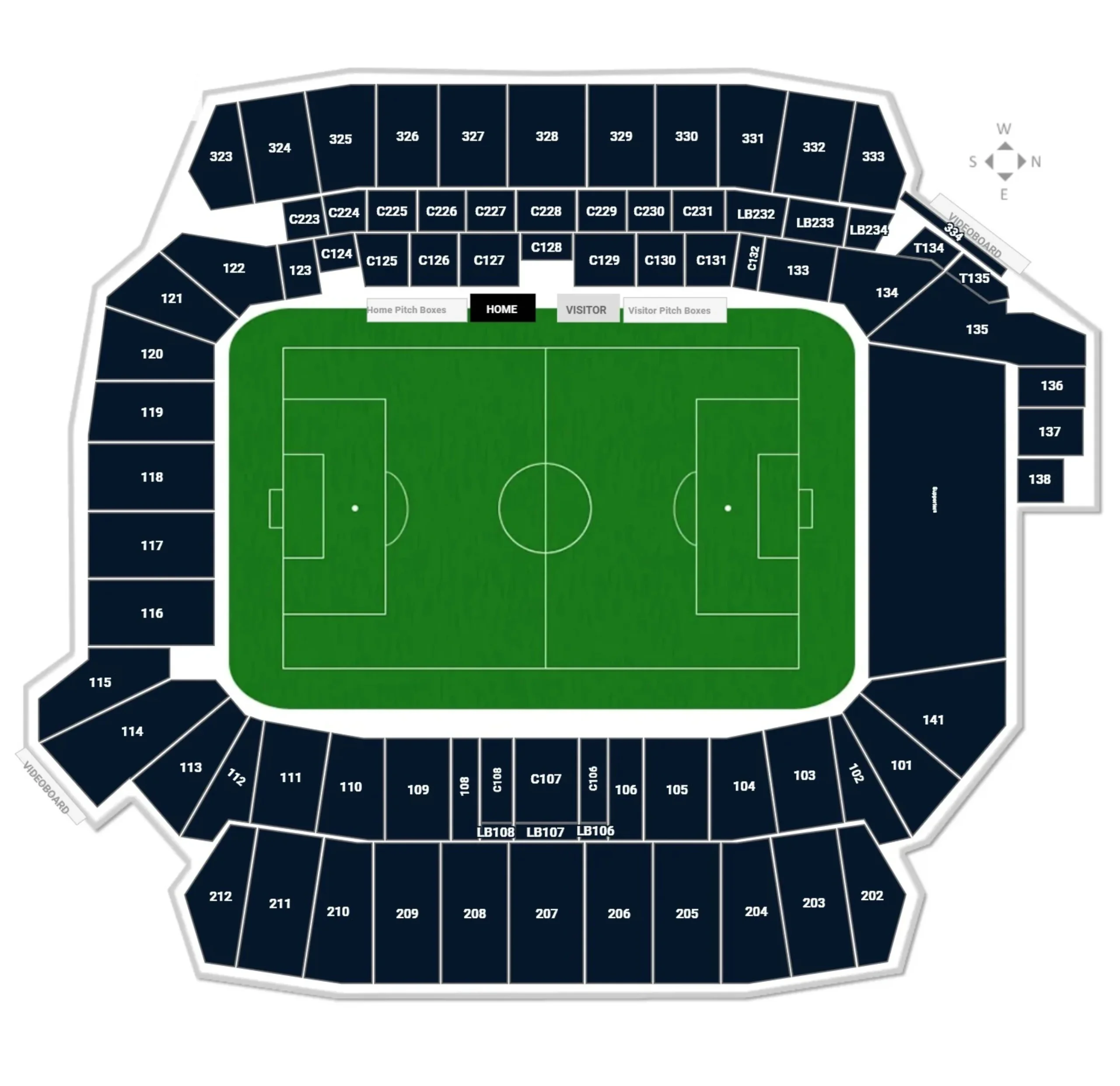 snapdragon stadium seating chart scaled