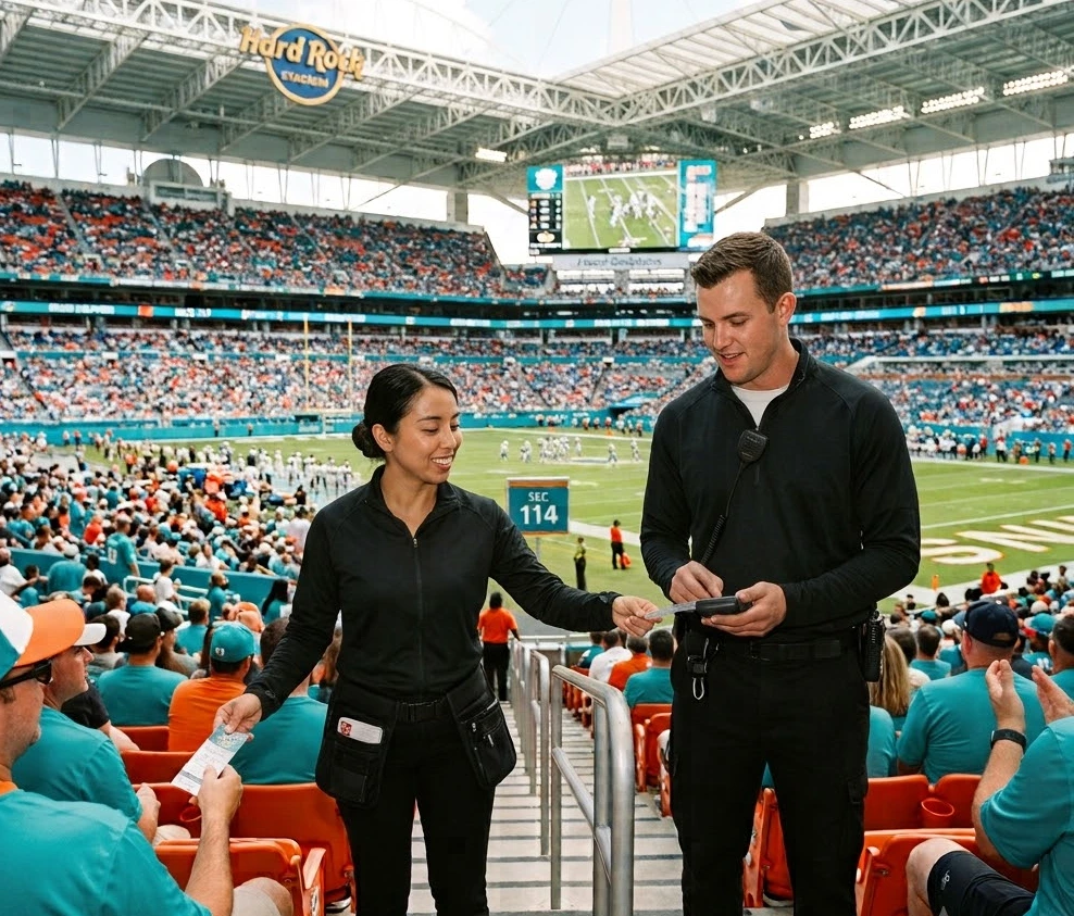 stadium staffing in miami