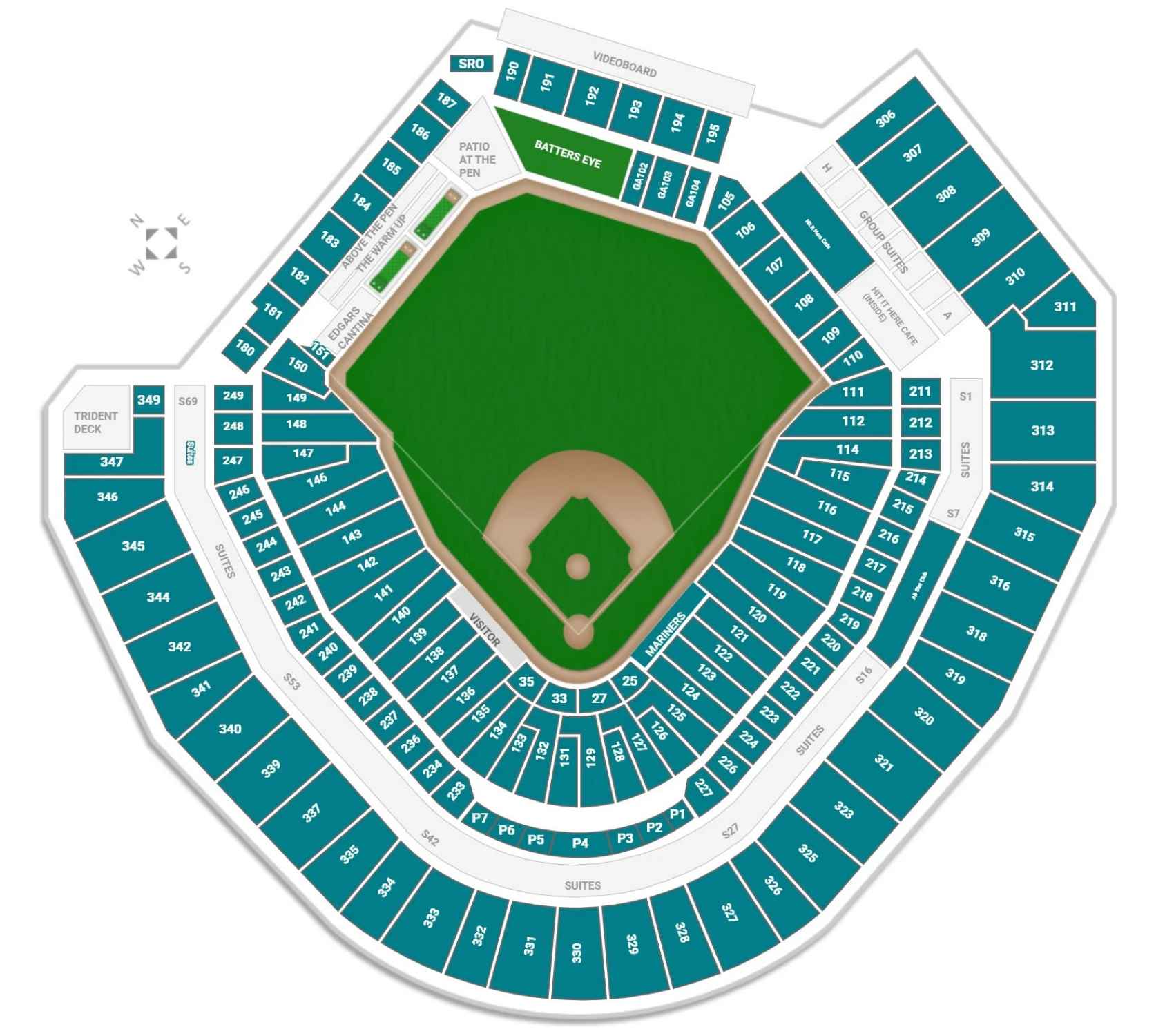t mobile seating map